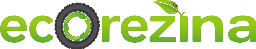 EcoRezina logo - premium rubber crumb manufacturer and global tire recycling consulting